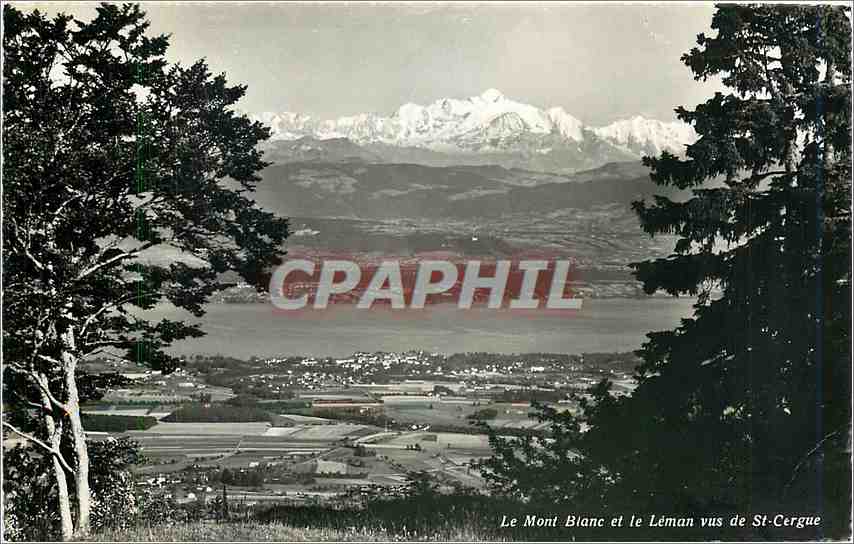 CPM Le Mont Blanc et le Leman vus de St Cergue 