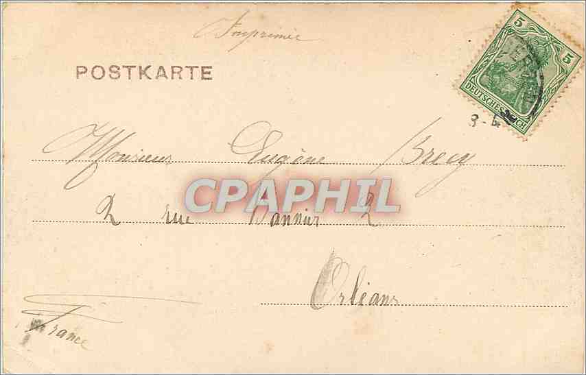 CPA Strassburg Evang Garnisonskirche u Universitatsbrucke  — Back