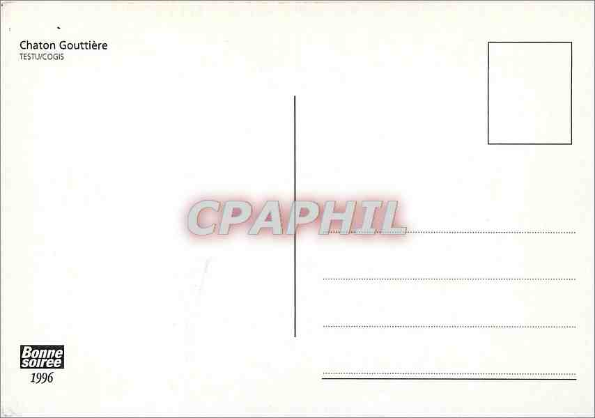 CPM Chaton Gouttiere  — Rückseite