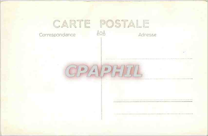 CARTE PHOTO Château — Rückseite
