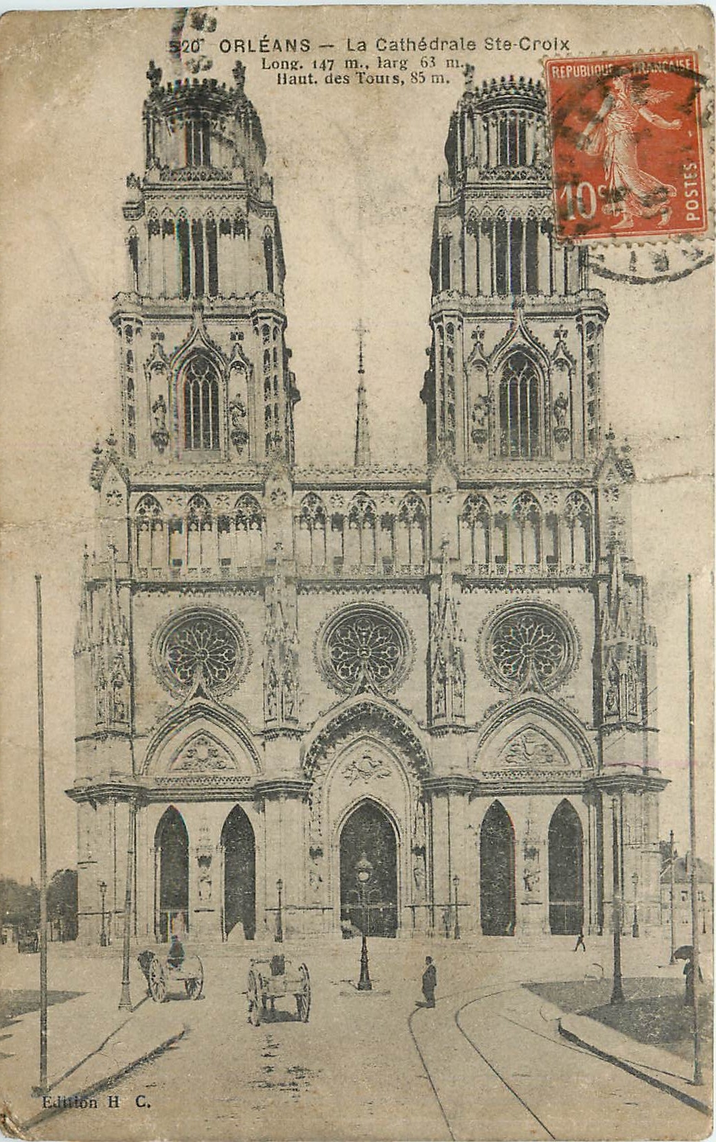 CPA Orleans la cathedrale Ste Croix 