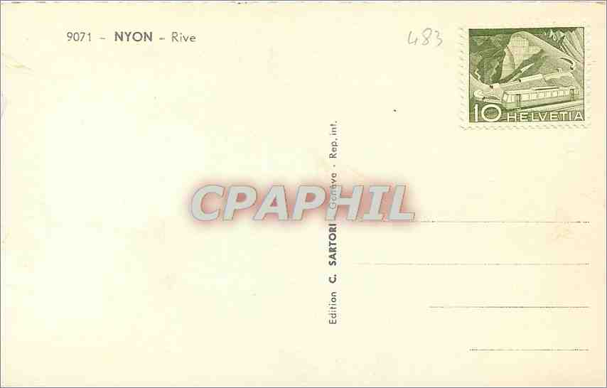 CPM Nyon Rive  — Rückseite