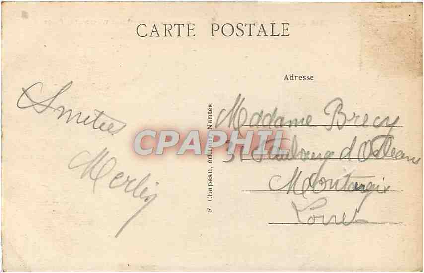 CPA Saint Nazaire Loire Inf le Boulevard Wilson et la plage  — Back
