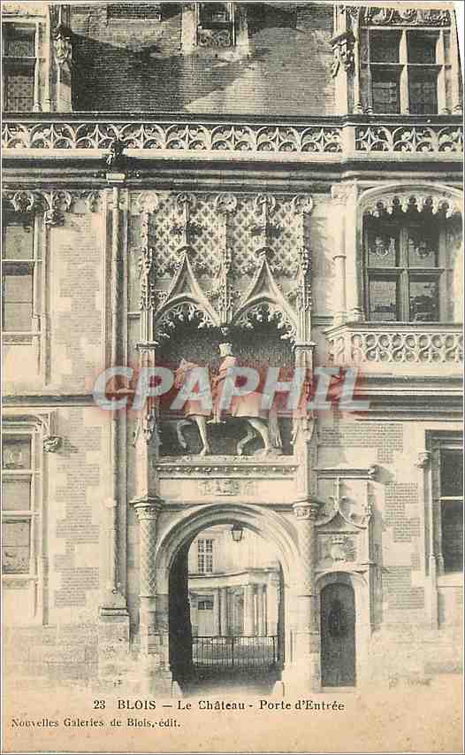 CPA Blois le chateau porte d'entree 
