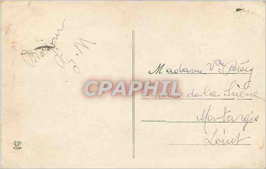 CPA Biarritz la phare  — Verso