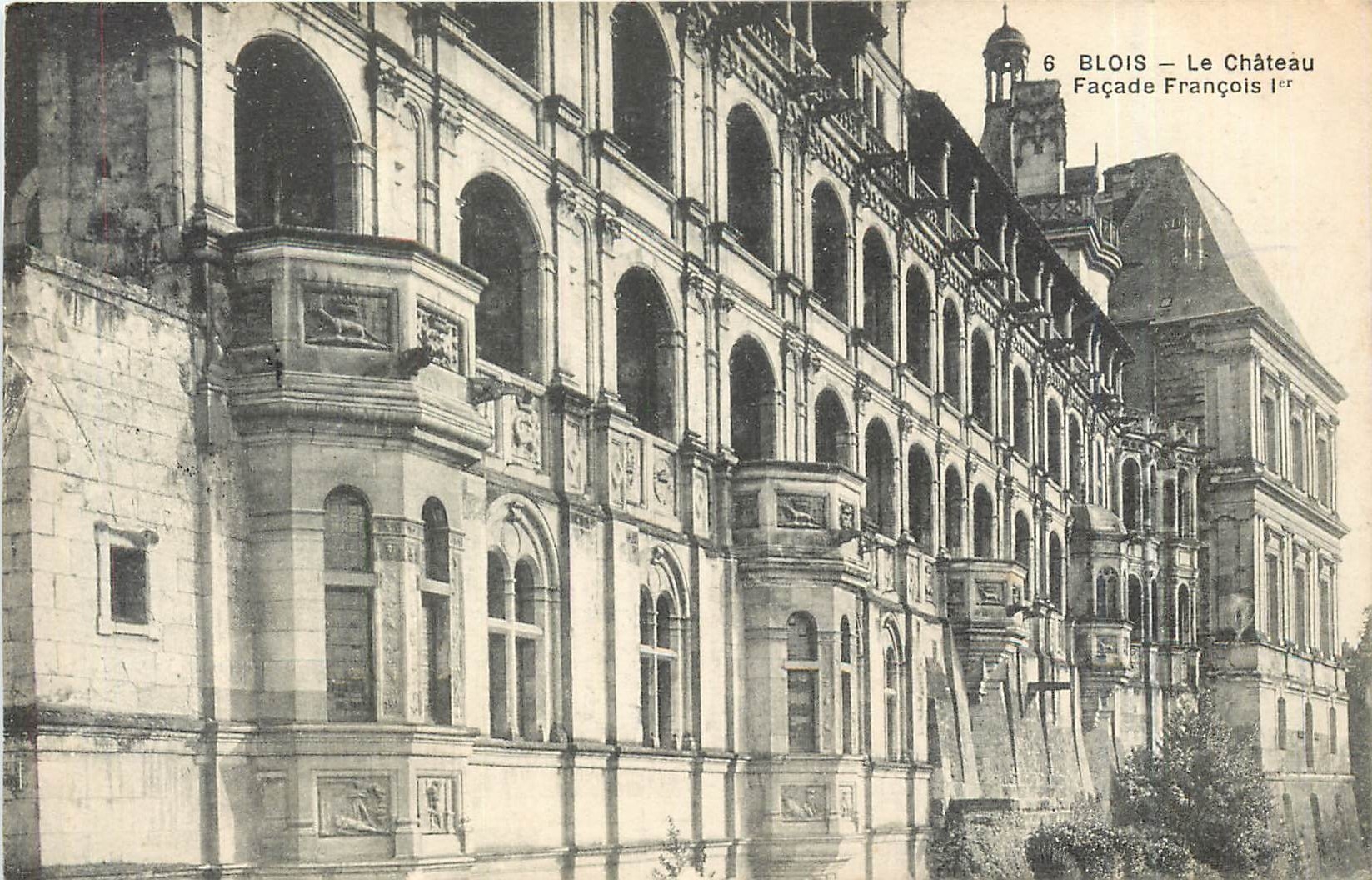 CPA Blois le Chateau facde Francois Ier 