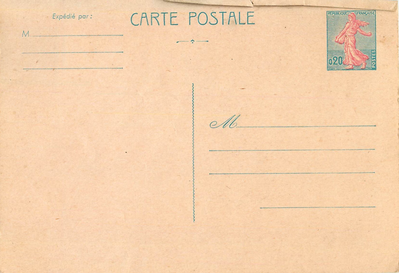 Entier Postal Marianne