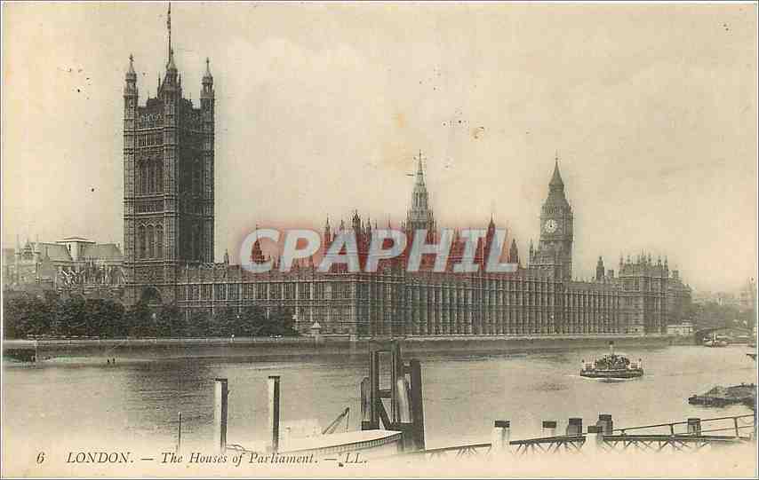 LONDRES — Les Chambres du Parlement — LL. n°6