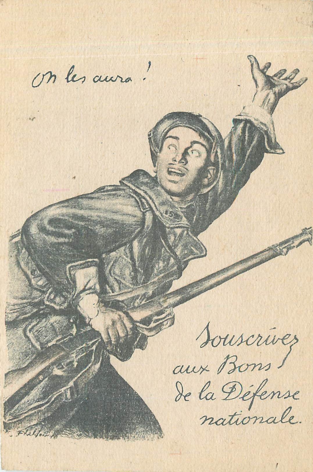CPA Miliaria On les aura Defense nationale