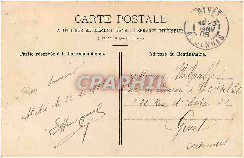 CPA Saint Die vue generale prise de la nouvelle Eglise Saint Martin  — Rückseite