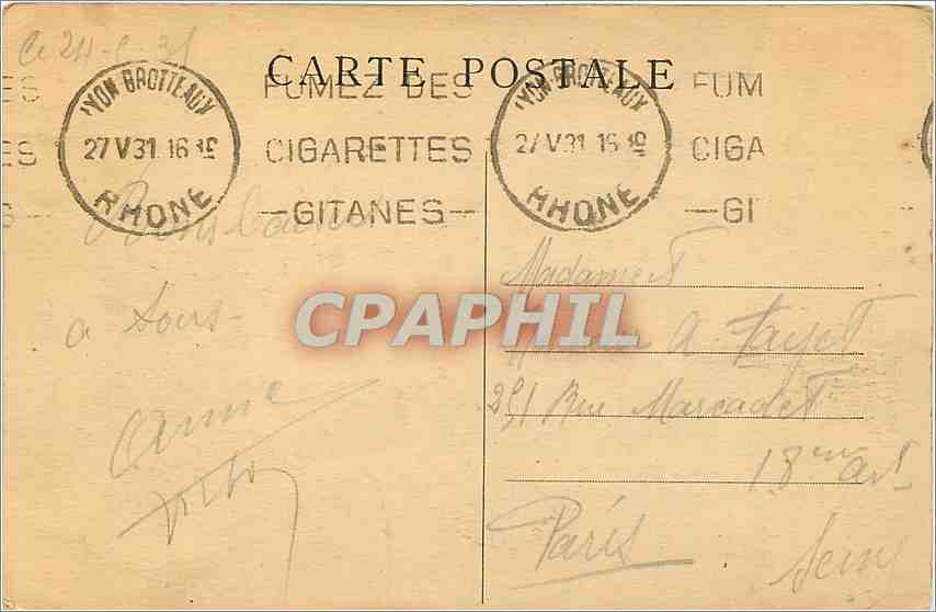 La CHARTREUSE de PORTES, par Serrières-de-Briord (Ain) — Le Couvent — Rückseite