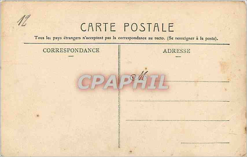 CPA De Paris je vous envoie ces fleurs  — Rückseite