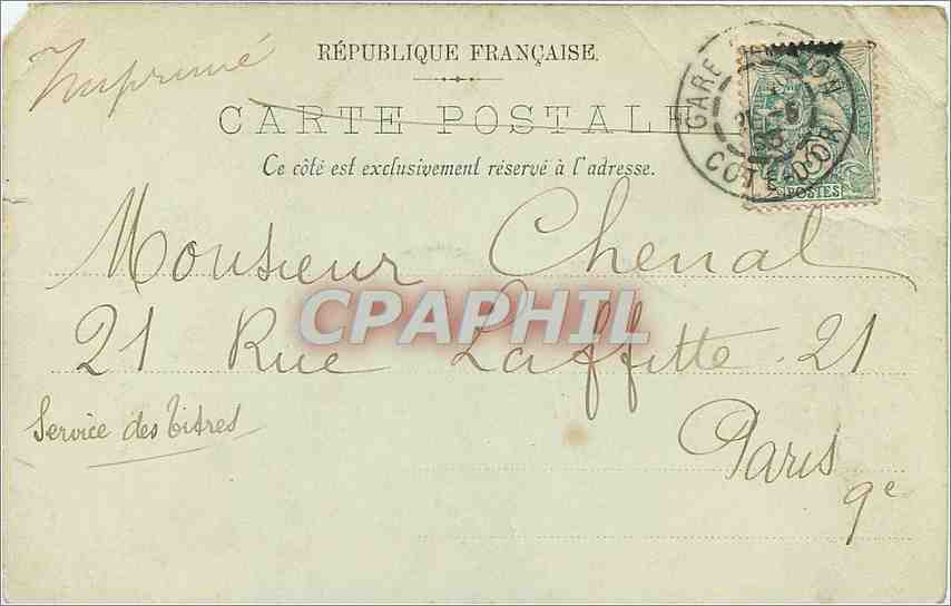 CPA Dijon le puits de Moise  — Rückseite