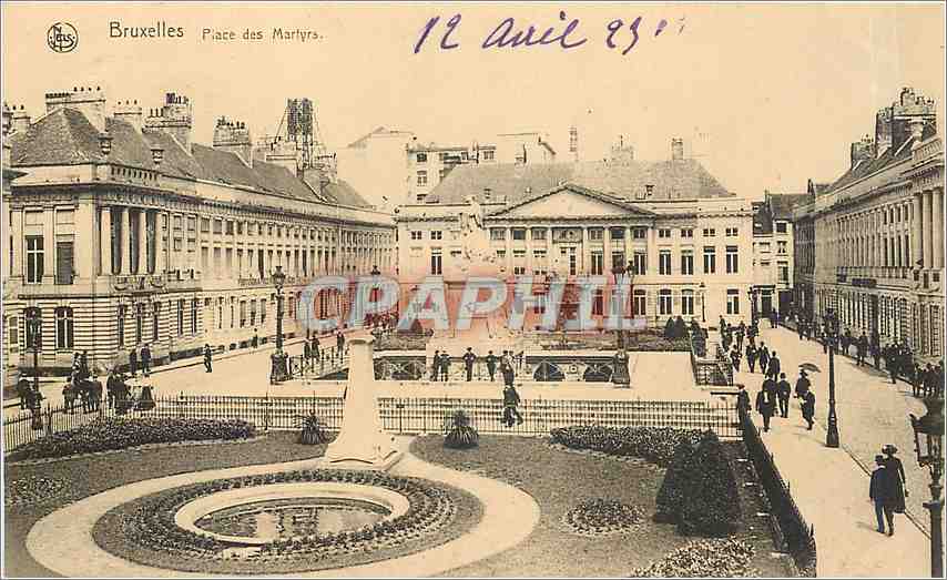CPA Bruxelles place des Martyrs 