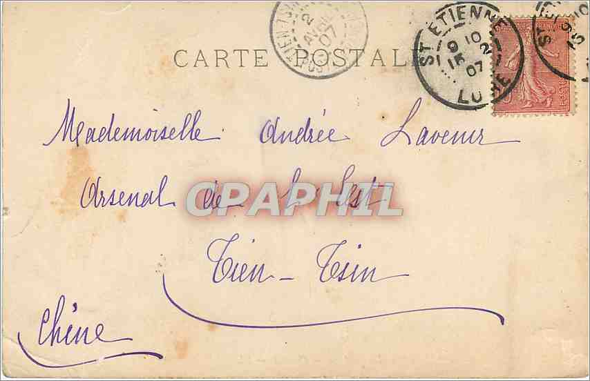 CPA Salon 1905 Mme Molliet la Brodeuse  — Verso