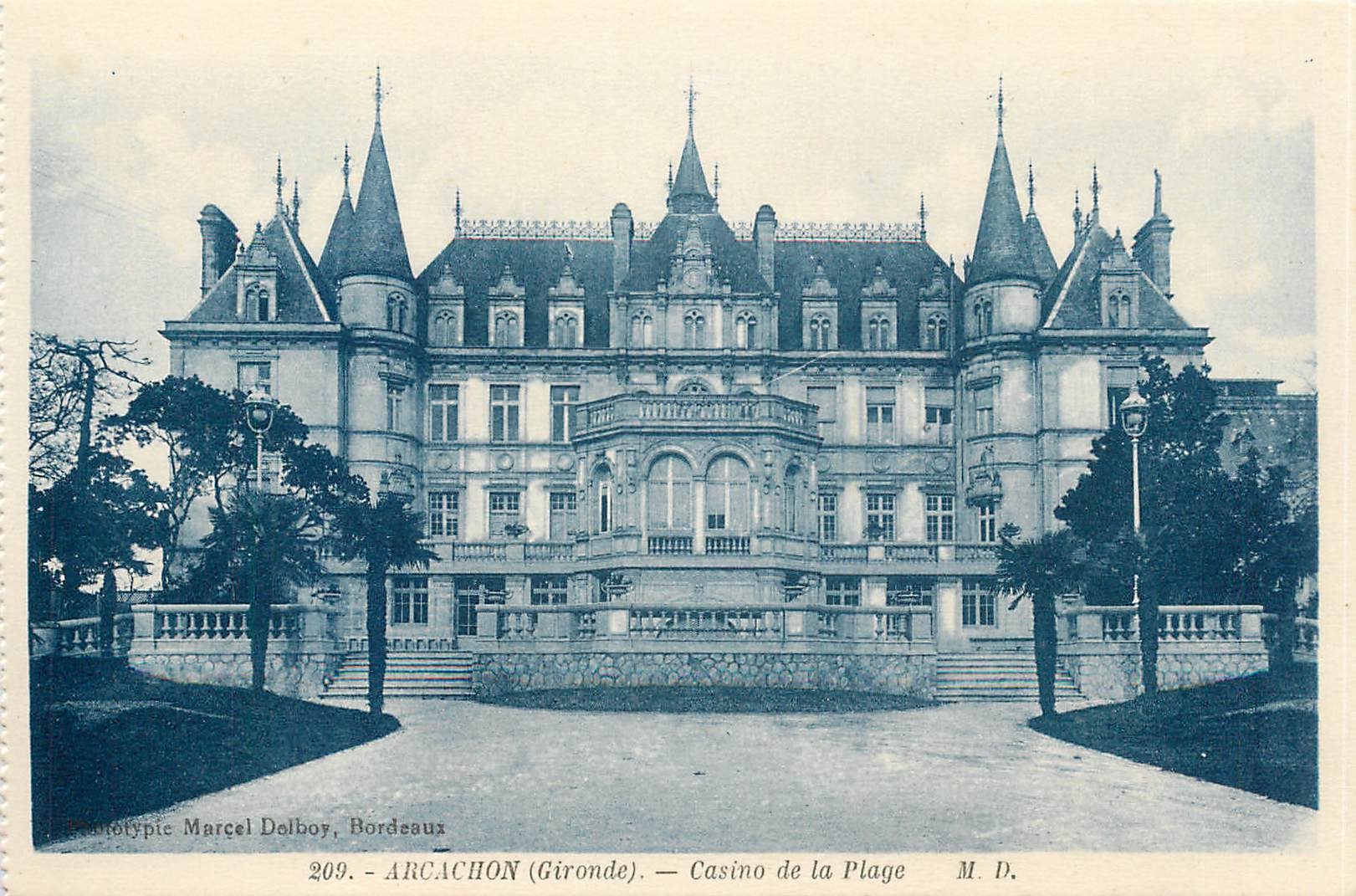 CPA Arcachon Gironde casino de la plage 