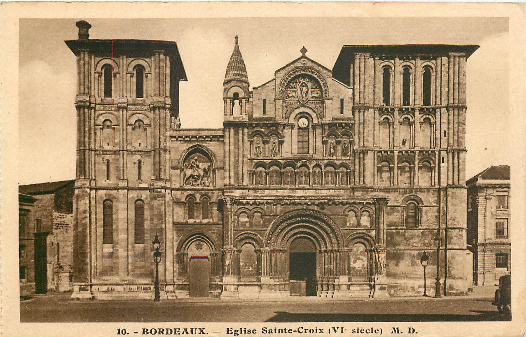 CPA Bordeaux Eglise Sainte Croix VI siecle 