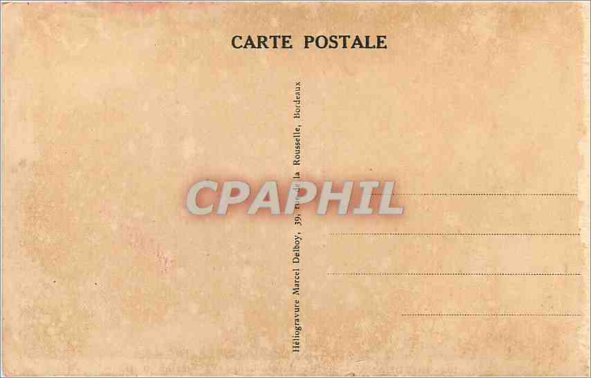 CPA Bordeaux Eglise Sainte Croix VI siecle  — Verso