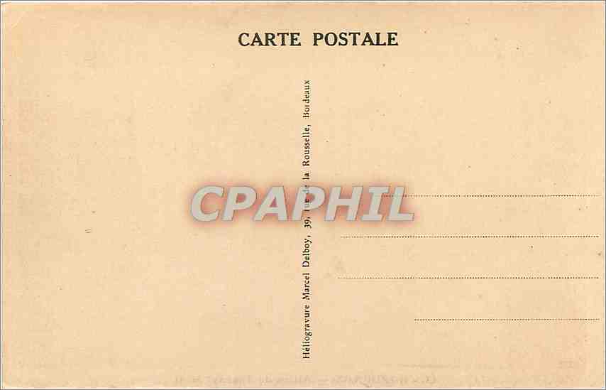 CPA Bordeaux allees de Tourny  — Verso