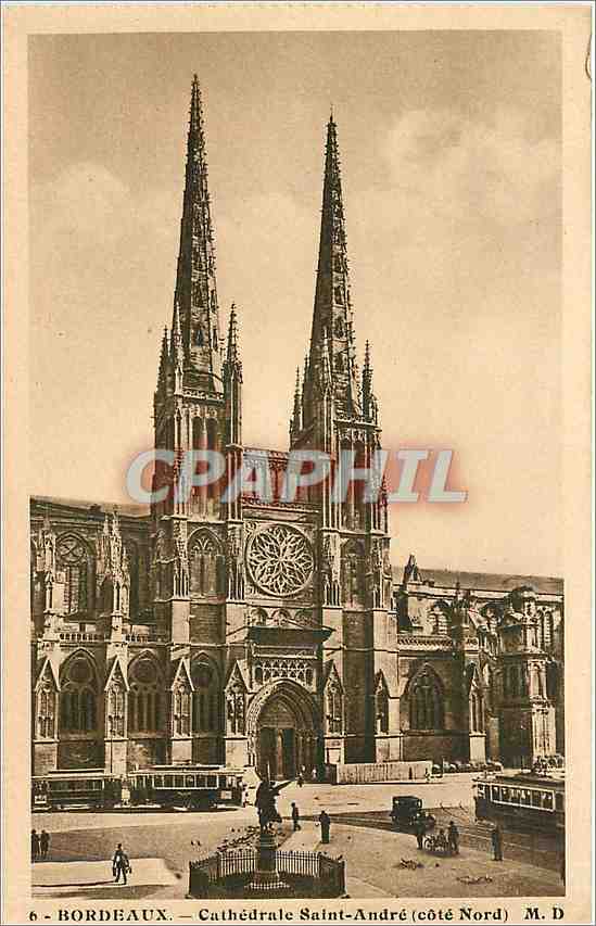 CPA Bordeaux cathedrale Saint Andre cote nord 