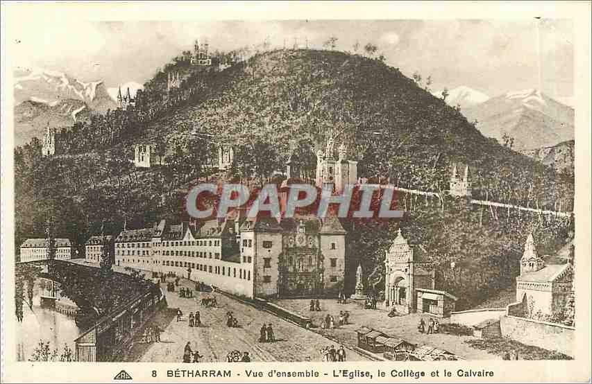 Bétharram — Allgemeiner Blick — Die Kirche, das Kollegium und das Calvarium