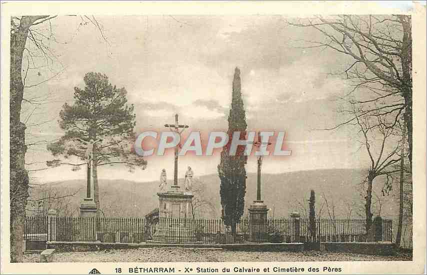 Bétharram - 18e Station du Calvaire et Cimetière des Pères