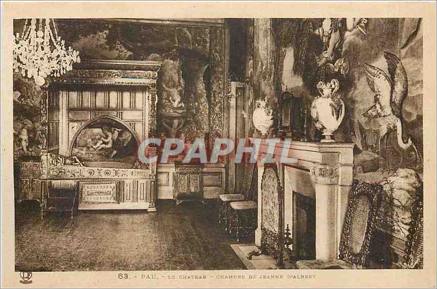 Pau - Le Château - Chambre de Jeanne d'Albret