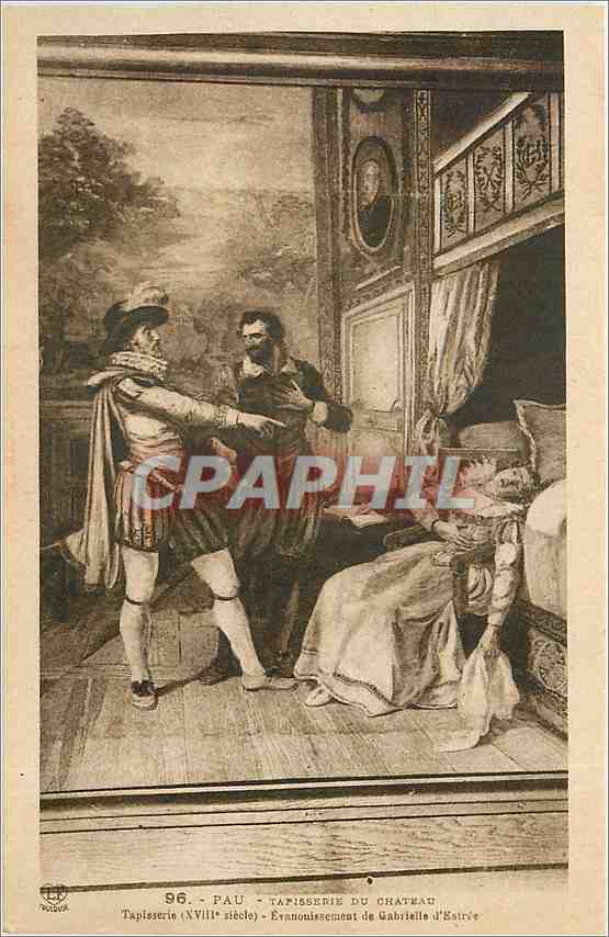 Pau - Tapisserie du Château - Annonce du mariage de Gabrielle d'Estrée