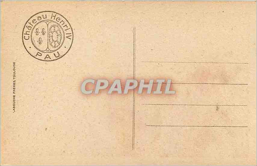 Les Adieux de Gabrielle d'Estrées — Tapisserie du Château — Tapisserie Gobelins (XVIIIe siècle) — n°720 — Verso