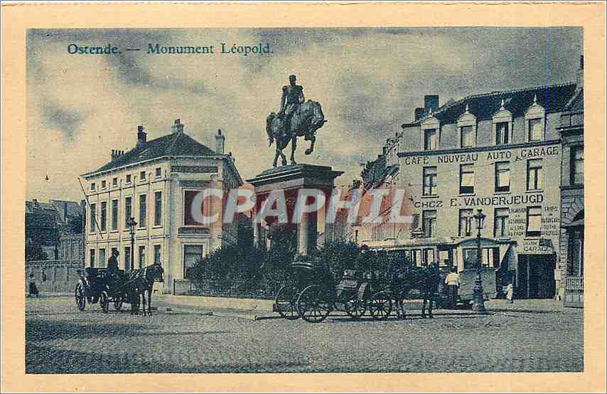 CPA Ostende monument Leopold 