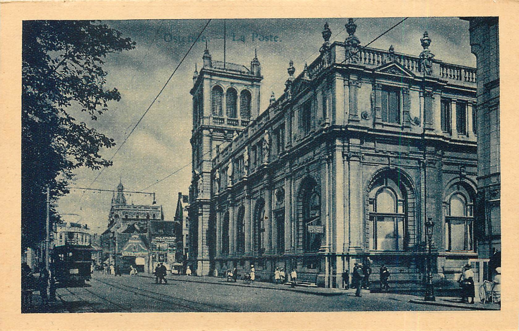 CPA Ostende la poste 