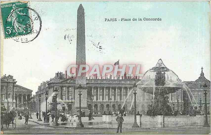 CPA Paris place de la Concorde 