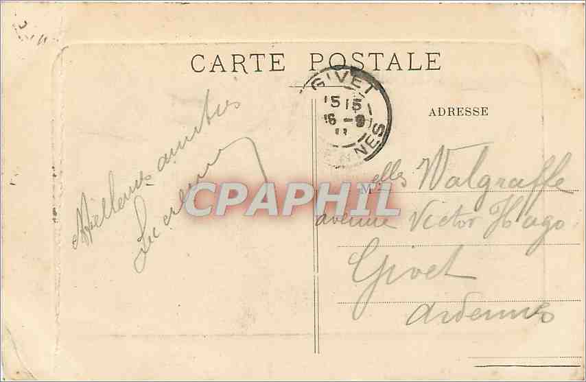 CPA Biarritz la grande plage  — Verso