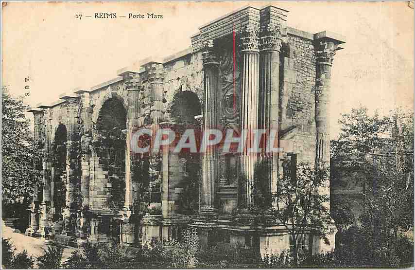 CPA Reims porte Mars 