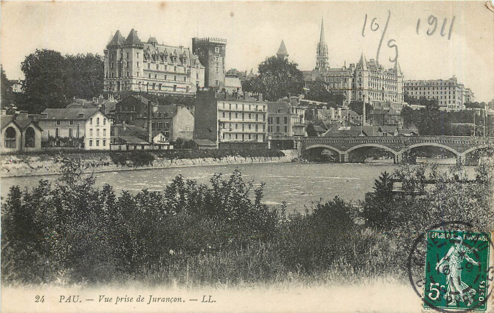 CPA Pau vue prise de Jurancon 