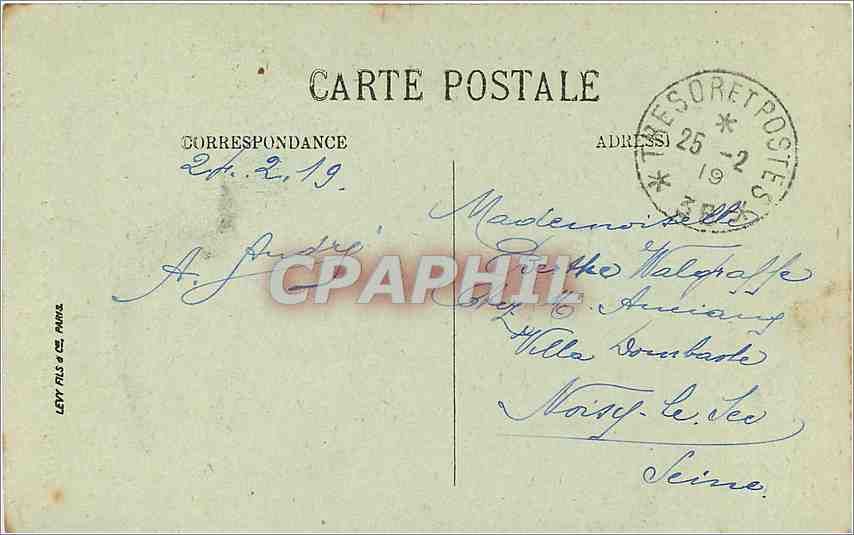 CPA Amiens vue generale prise du Beffroi  — Rückseite