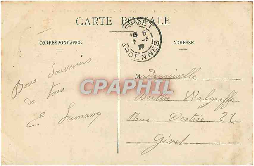 CPA Nice Havrais le palais des Regates un jour de regates  — Rückseite