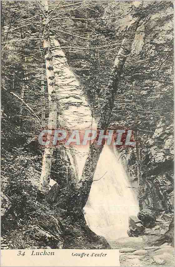 CPA Luchon Gouffre d'enfer 