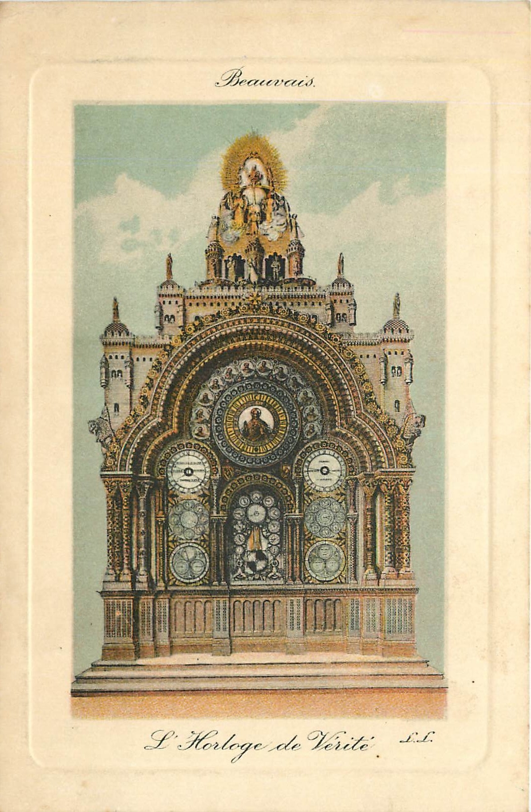 CPA Beauvais l'horloge de Verite 
