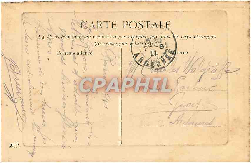 Reims — Panorama pris de la Gare — Éditeur non identifié, n° 12 — Verso
