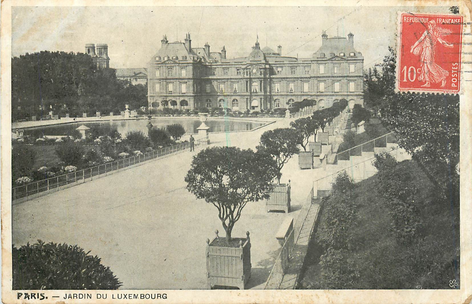 CPA Paris jardin du Luxembourg 