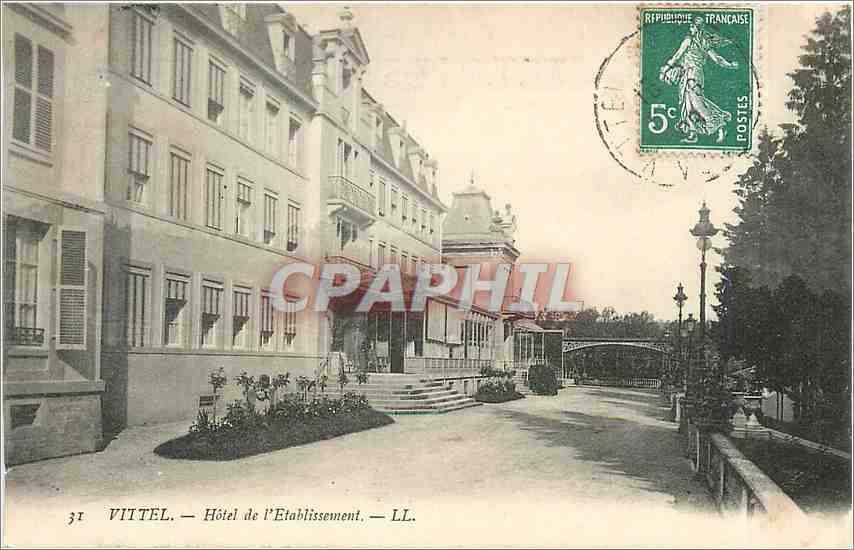 CPA Vittel hotel de l'Etablissement 