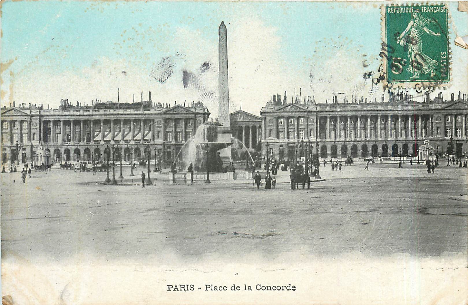 CPA Paris place de la Concorde 