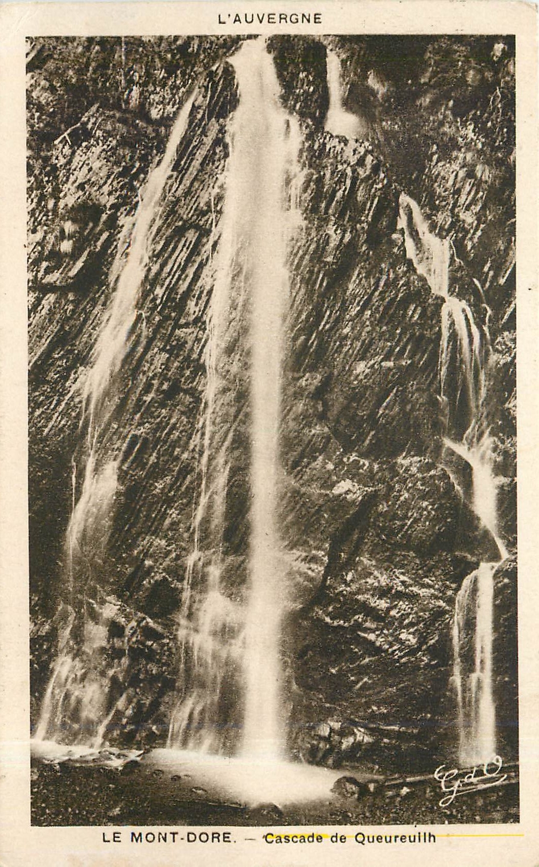 CPA Le Mont Dore cascade de Queureuilh 