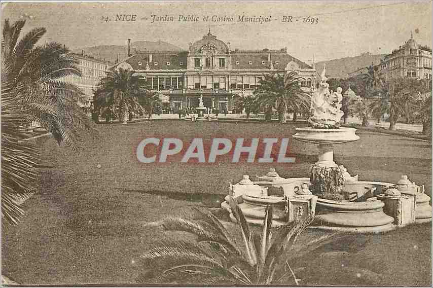 CPA Nice Jardin Public et Casino Municipal 