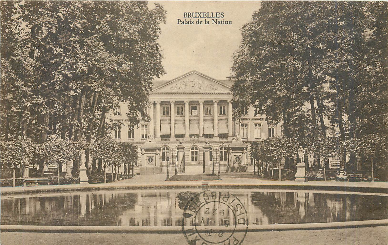 CPA Bruxelles palais de la Nation 