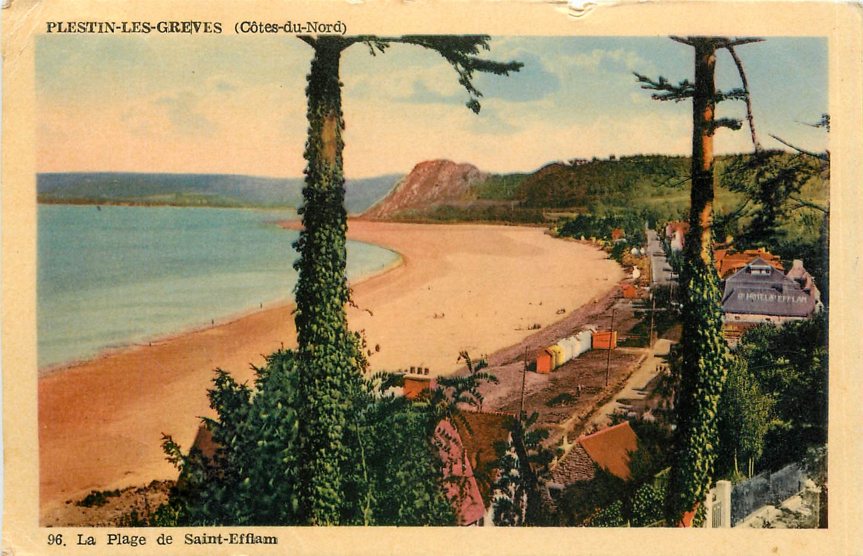 CPA Plestin les Greves Cotes du Nord la plage de Saint Efflam 
