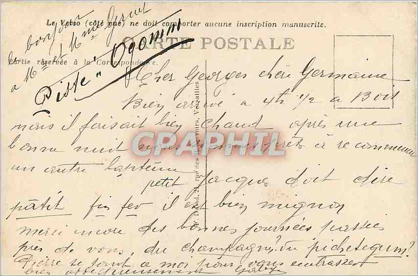 CPA Foret de Fontainebleau rocher Sanguinede Folie Dannecourt  — Verso