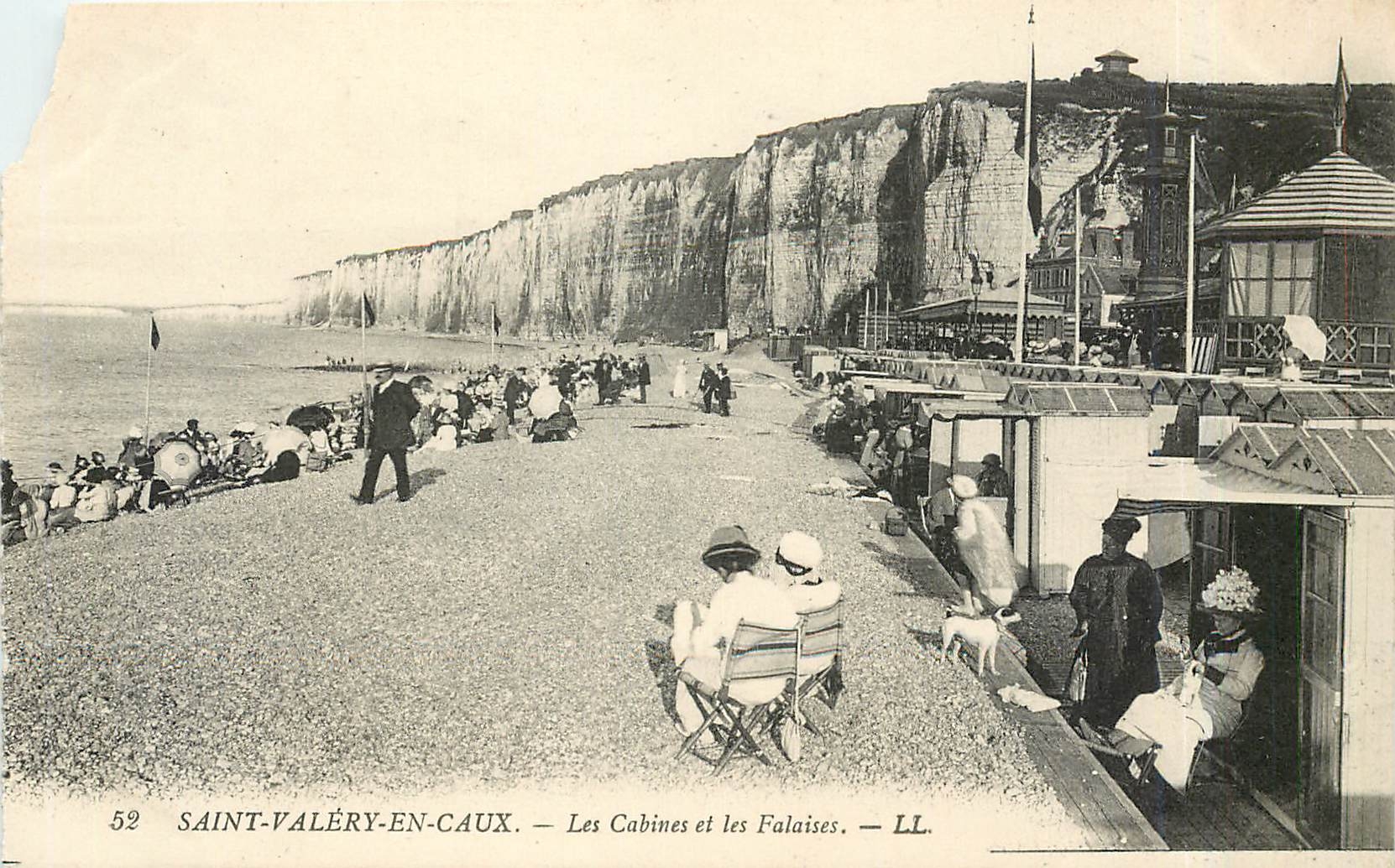 CPA Saint Valery en Caux les canibes et les Falaises 