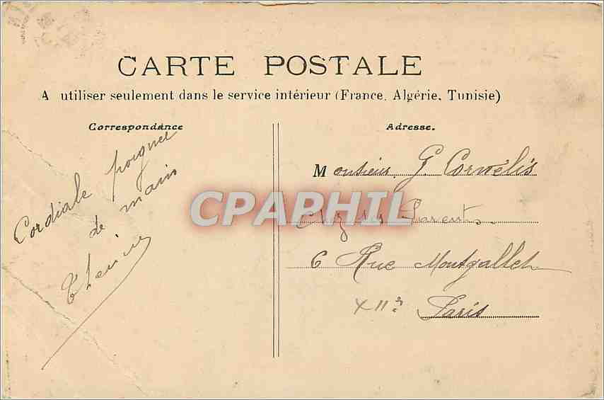 CPA Vallee de la Cure Pierre Perthuis la Pierre Percee route d'Avallon a Vezelay  — Rückseite